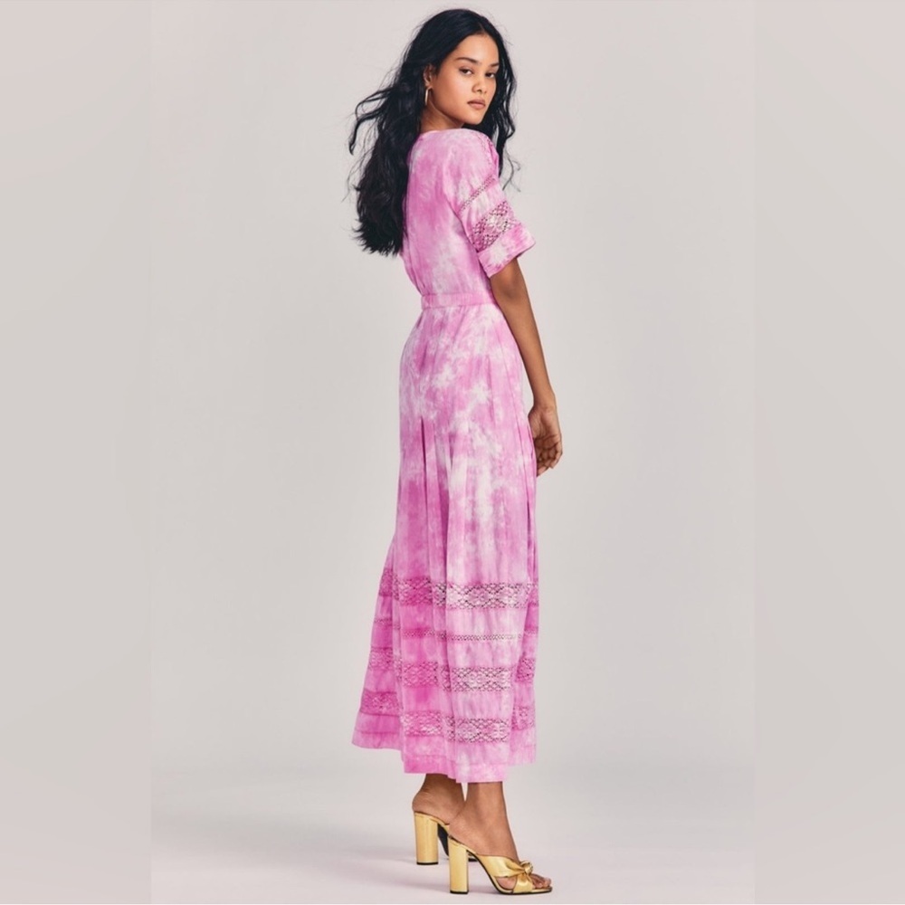 LoveShackFancy Edie Cotton Midi Dress NWT - Picture 4 of 14